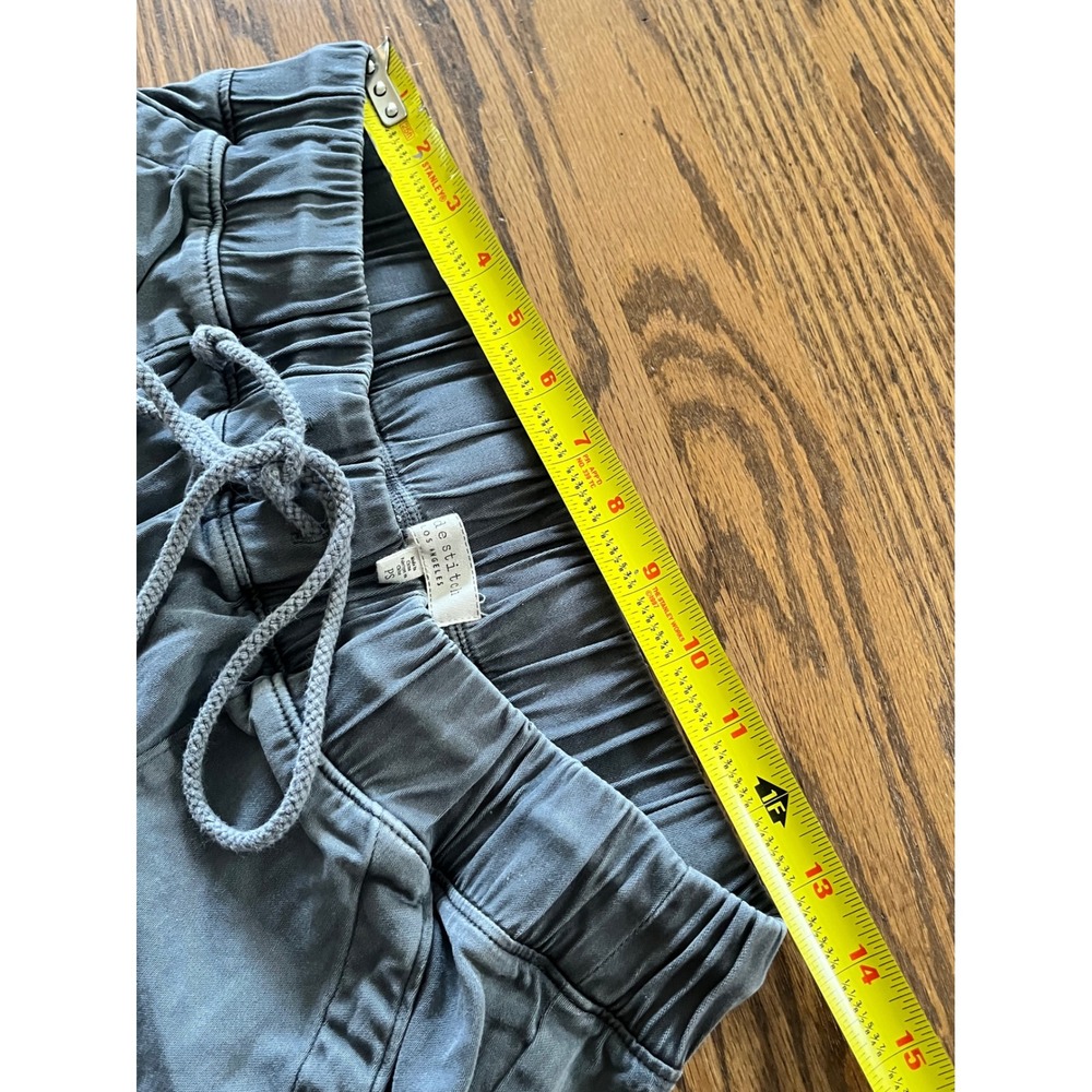 Side Stitch Los Angeles Grey Blue Drawstring Jogger Pants Petite Small PS - Picture 6 of 7